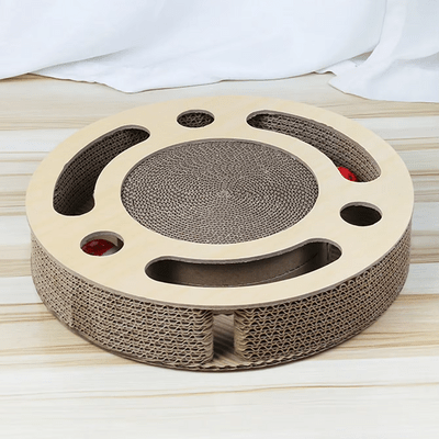 Grattoir Chat - PurrRoundScratcher™ - Minimaliste - Coin du Matou