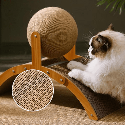 Griffoir pour Chat - Scratch&PlayCatBoard™ - Arc - Coin du Matou