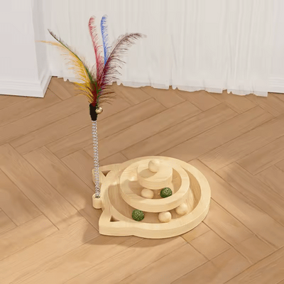 Jouet en Bois - SpinningCatToy™ - Chat - Coin du Matou