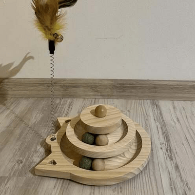Jouet en Bois - SpinningCatToy™ - Chat - Coin du Matou