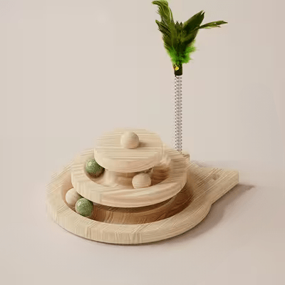 Jouet en Bois - SpinningCatToy™ - Chat - Coin du Matou