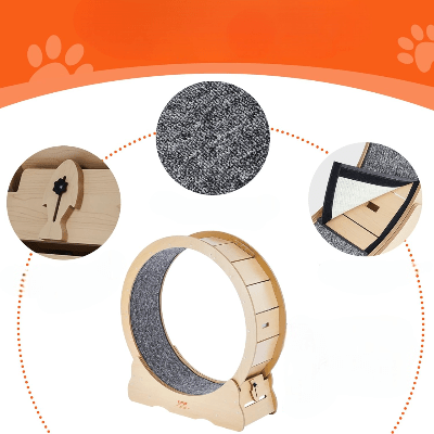 Roue Chat - KittyTread™ - Beige - Coin du Matou