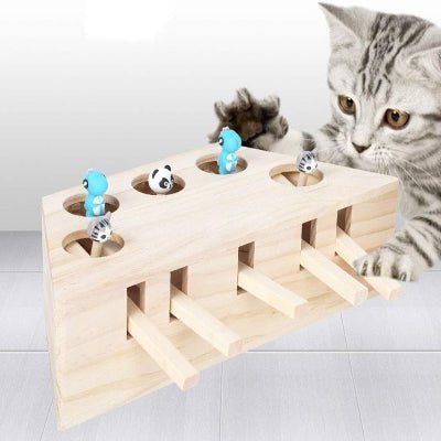 Jouet Interactif Chat - PawHunter™ - 5 Trous - Coin du Matou